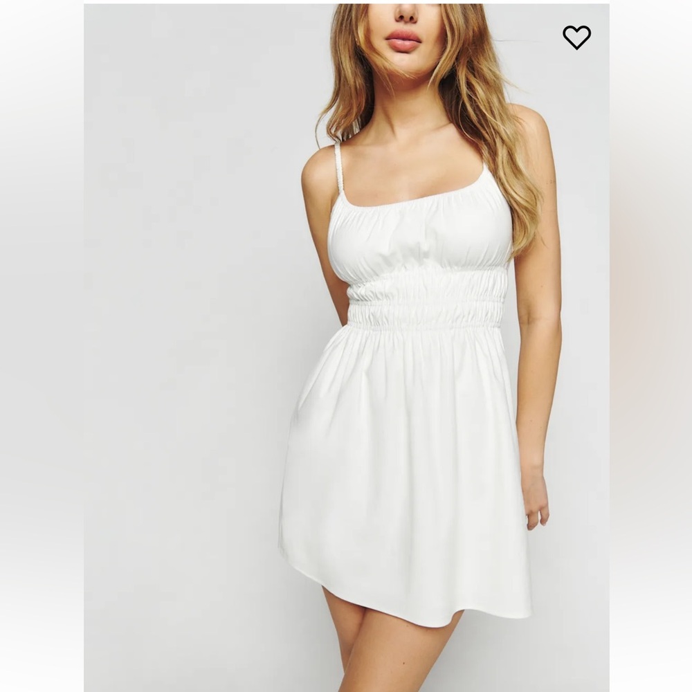 NWT - Reformation Kathleen Dress in White